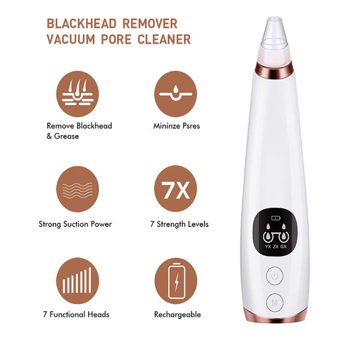 Electric Blackhead Remover Acne Cleaner Black Spot Removal Facial Deep Cleansing